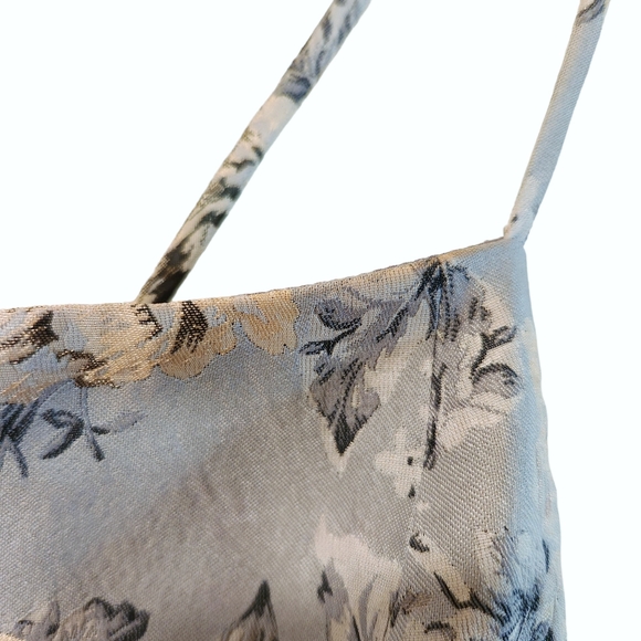 Wayf Cross Tie-Back Mini Dress - Blue Floral - Picture 3 of 4